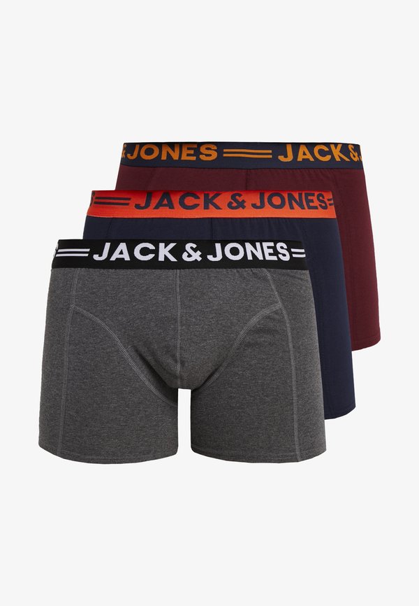 Jack & Jones JACLICHFIELD PLUS TRUNKS 3 PACK - Trunks - burgundy