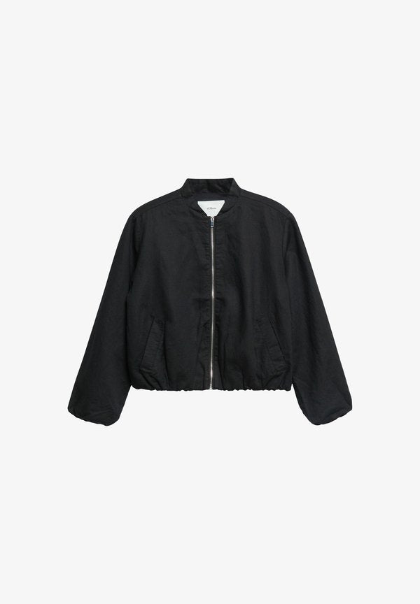 s.Oliver INDOOR-JACKE - Bomber Jacket - schwarz