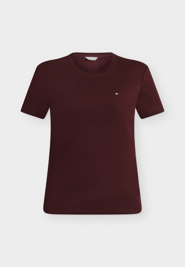 Tommy Hilfiger SLIM FIT - Print T-shirt - deep burgundy