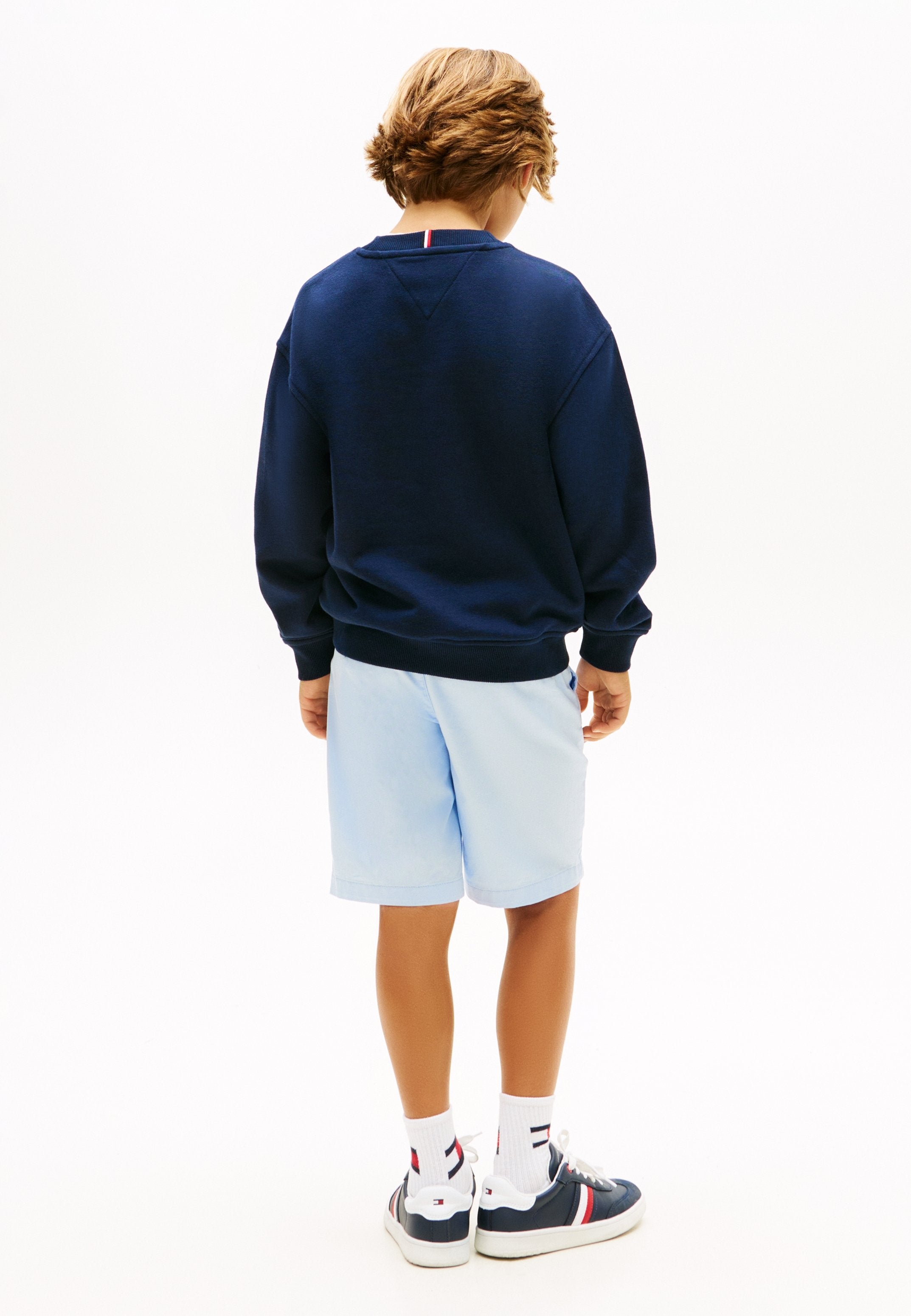 LOGO EMBROIDERY TERRY CREW NECK SWEATSHIRT Media 4