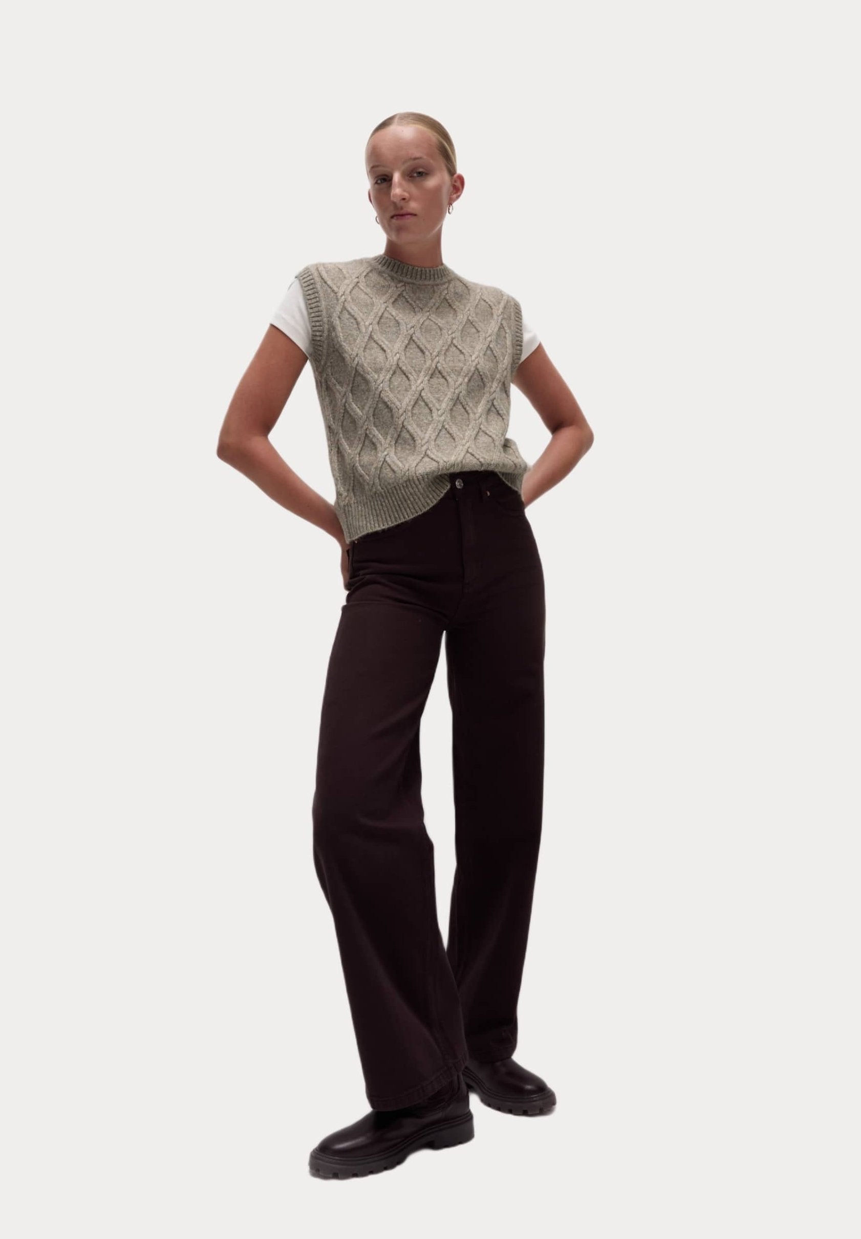 Marks & Spencer TEXTURED KNITTED VEST