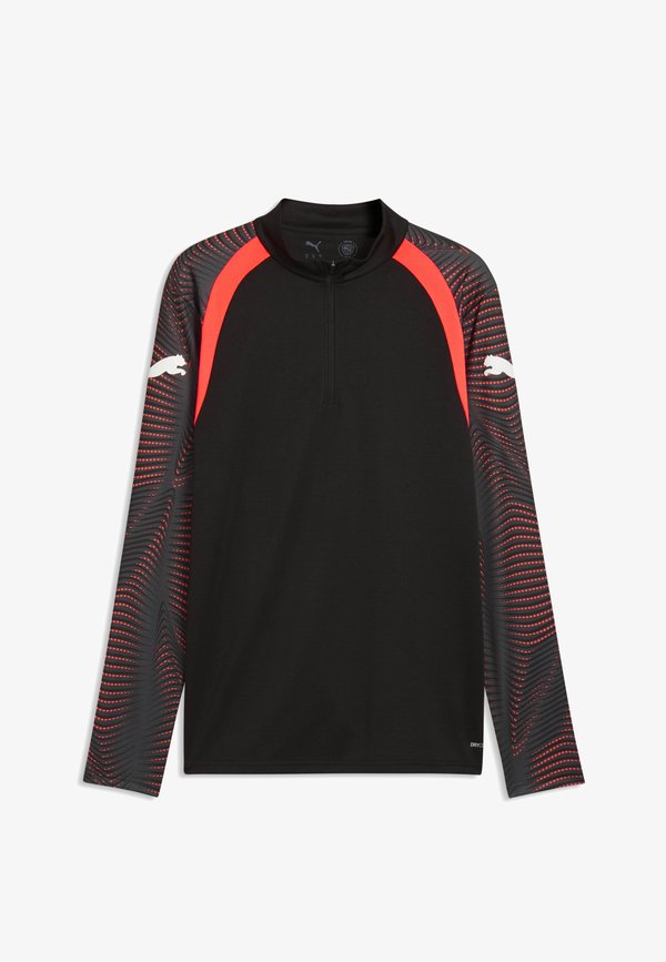 Puma INDIVIDUALFINAL FUSSBALLTOP - Long sleeved top - black-mint jelly-glowing red