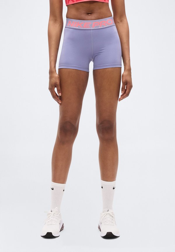 Nike Performance 365 SHORT - Leggings - iron purpleea coral/metallic silver-coloured