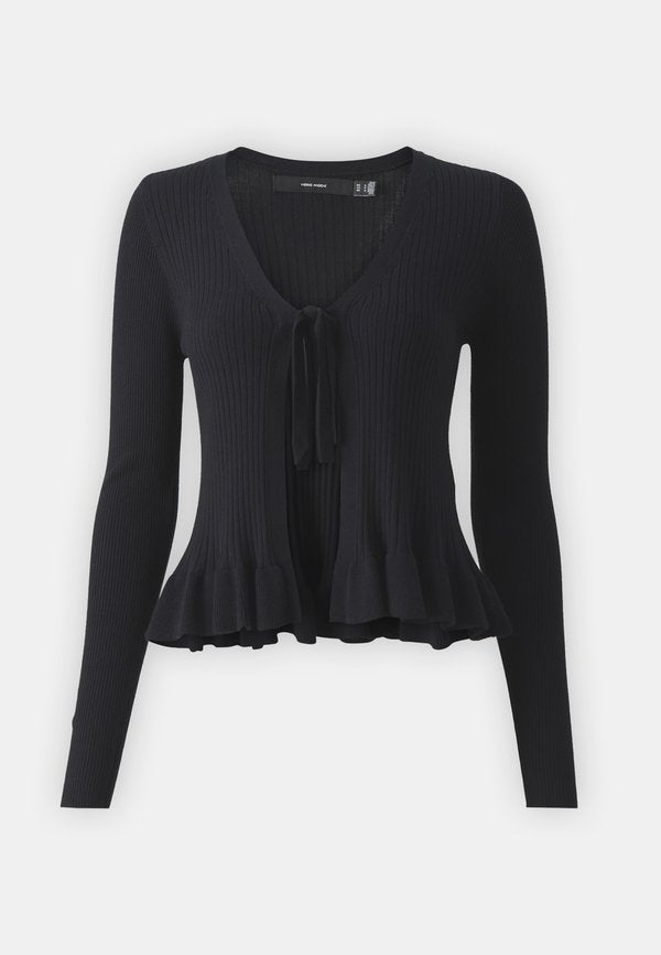 Vero Moda VMGLORY TIE - Cardigan - black