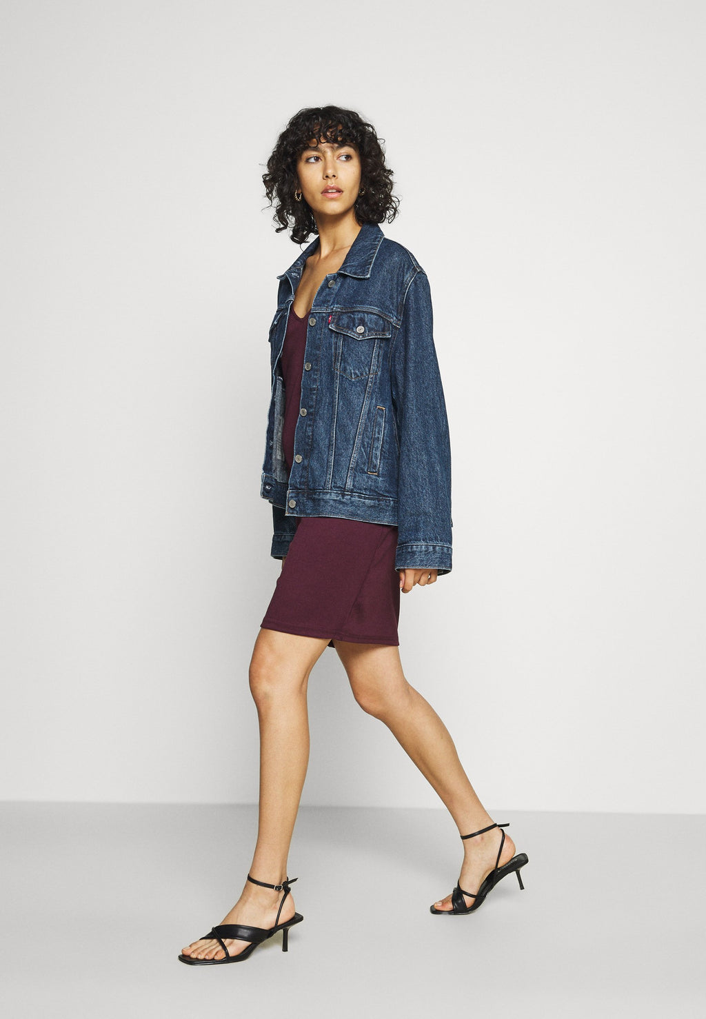 VILA VIJENNIE V NECK MIXED DRESS