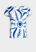 TOM TAILOR Print T-shirt - royal blue flower