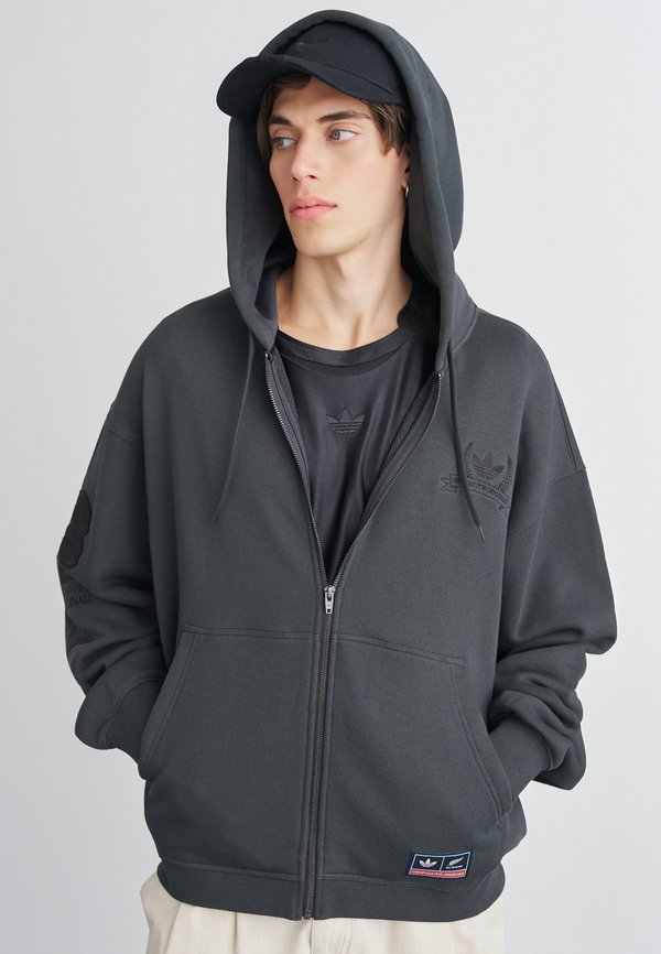 adidas Originals FULL ZIP HOODIE - Zip-up sweatshirt - black