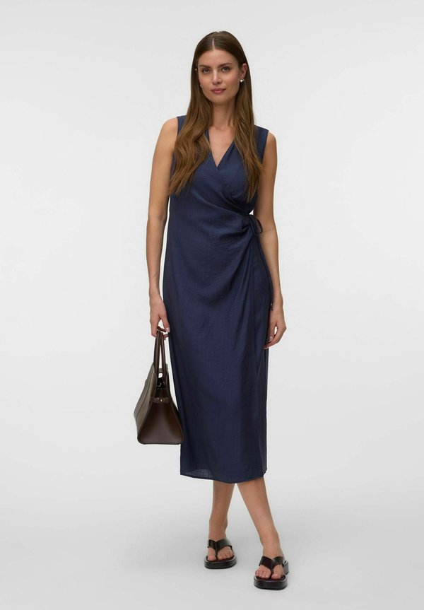 Vero Moda DRESS VMOLINE LONG DRESS - Day dress - navy blazer