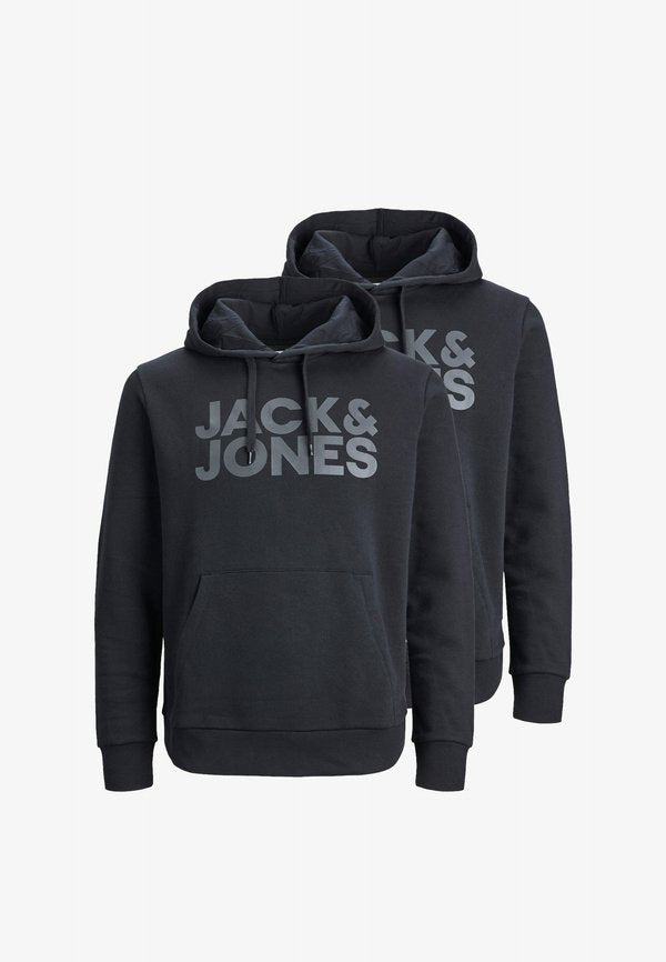 Jack & Jones JACK & JONES 2-PACK - Hoodie - dunkelgrau
