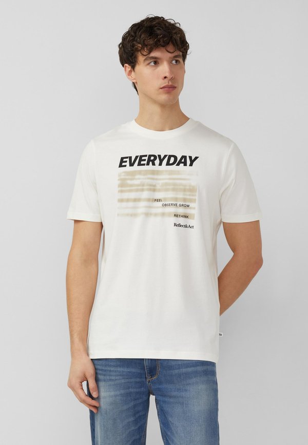 s.Oliver T-SHIRT - Print T-shirt - creme