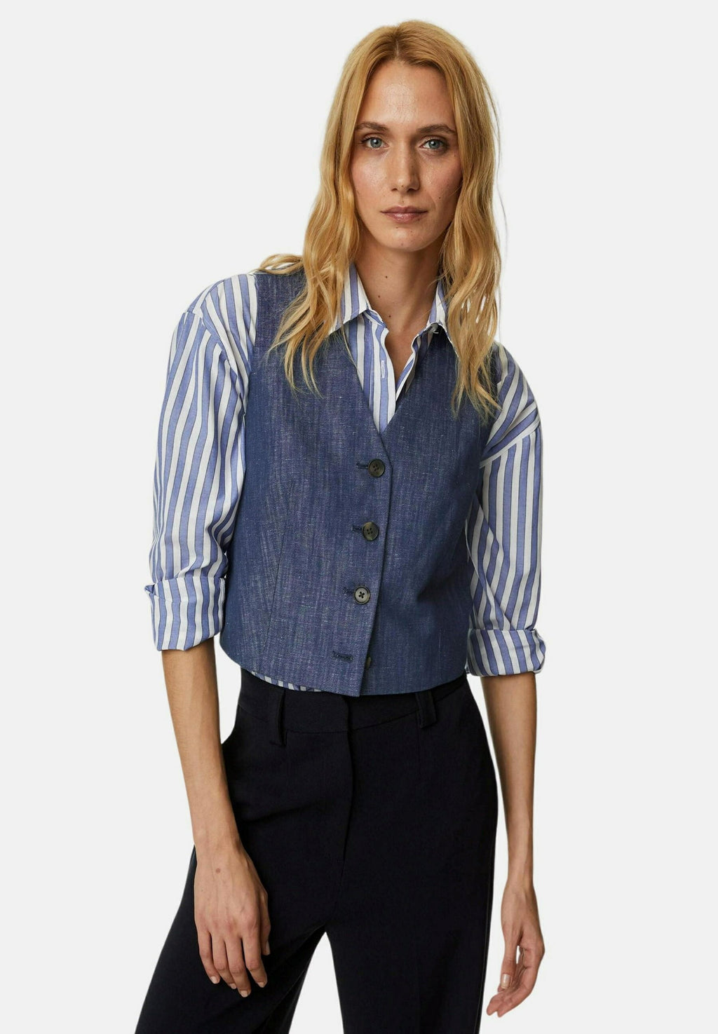 Marks & Spencer COTTON RICH SINGLE BREASTED