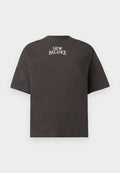 New Balance LINEAR HERITAGE OVERSIZED T-SHIRT - Print T-shirt - faded black