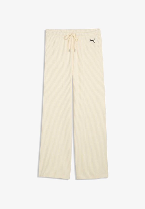 Puma ESSENTIALS RELAXED HOSE MIT WEITEM BEIN - Tracksuit bottoms - buttercream heather
