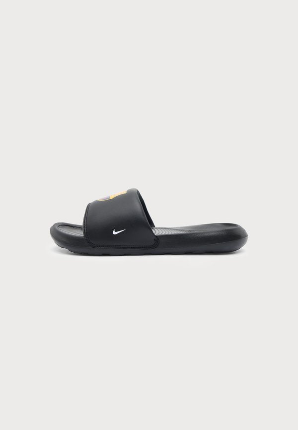 Nike Performance VICTORI ONE SLIDE FC BARCELONA UNISEX - Pool slides - black/imperial purple/midwest gold-coloured