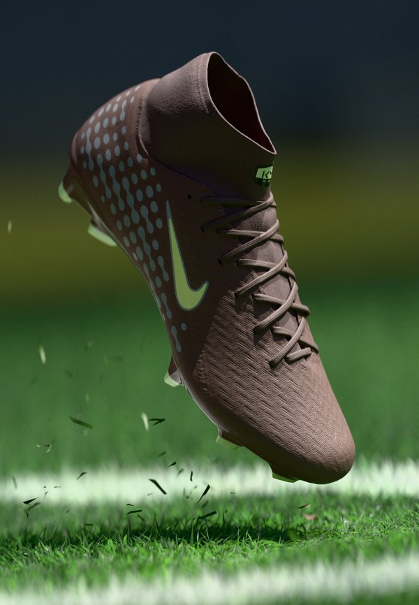 Nike Performance ZM 10 ACADEMY FGMG - Football boots artificial grass - plum eclipse/metallic silver-coloured