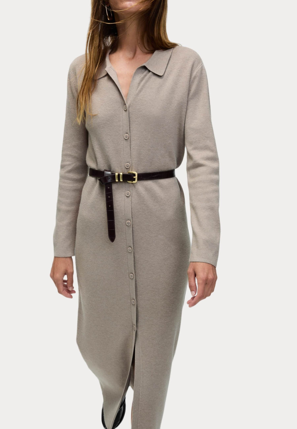 Marks & Spencer SOFT TOUCH BUTTON THROUGH MIDAXI