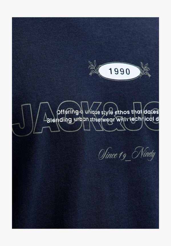 Jack & Jones Printed - Print T-shirt - navy blazer