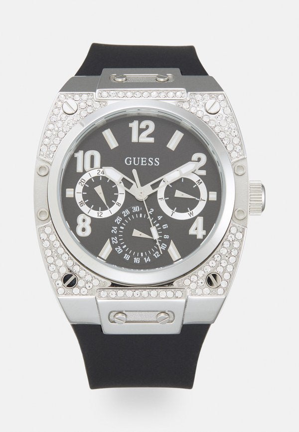 Guess PRODIGY EXCLUSIVE - Watch - silver-coloured/black