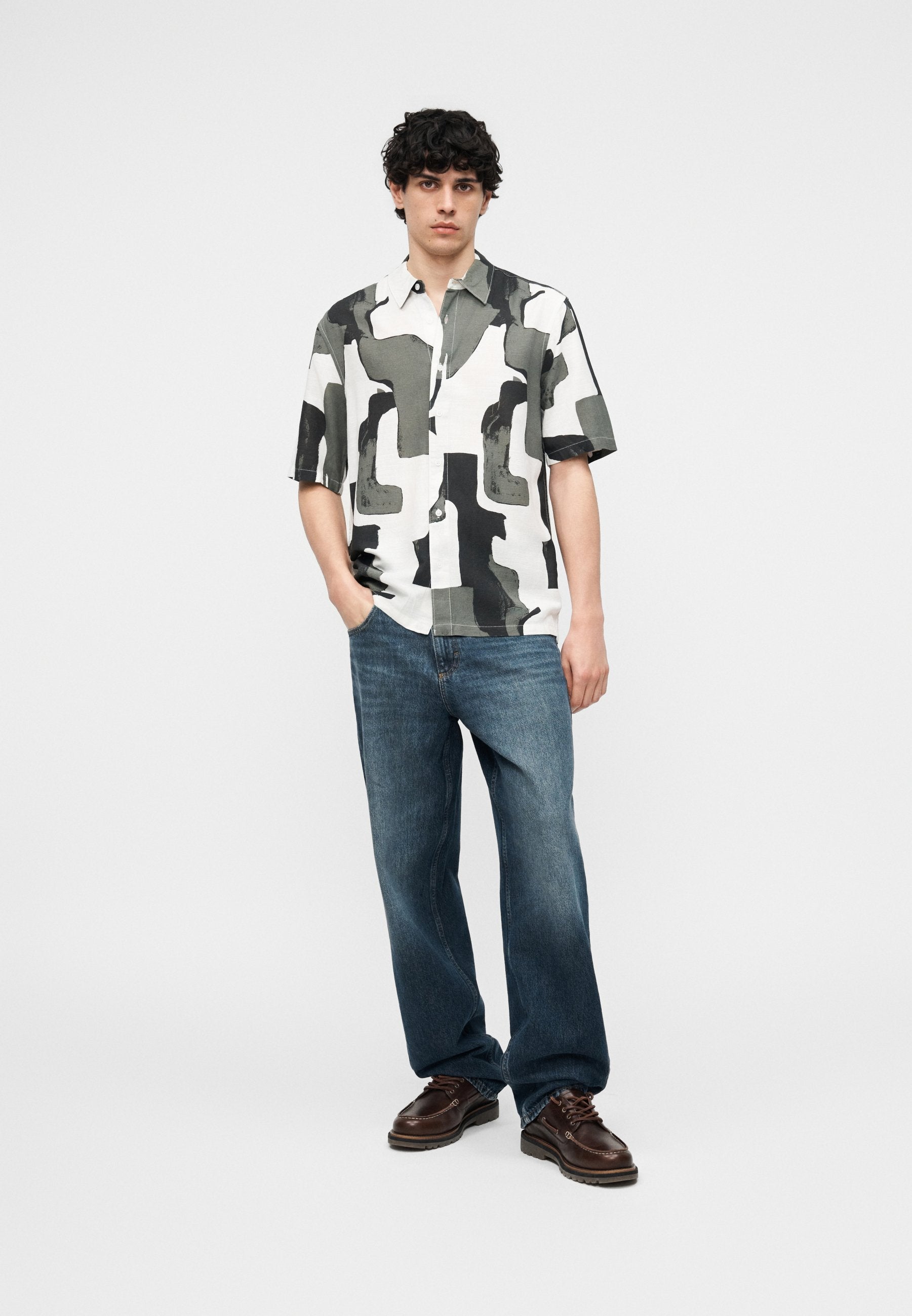 Only & Sons ONSHARVI LIFE SS AOP SHIRT NOOS