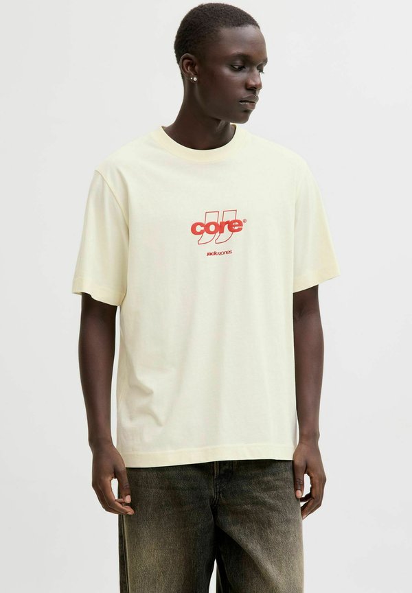 Jack & Jones T- - Print T-shirt - sweet corn