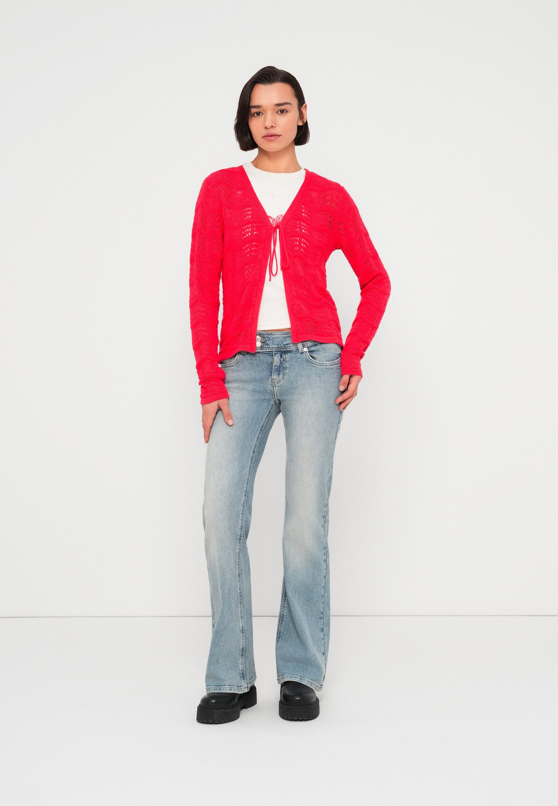 VILA Knitted VIWAVE Tie front