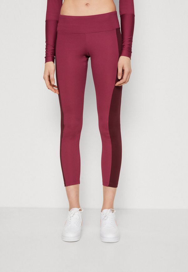 Nike Sportswear TIGHT - Leggings - Trousers - rosewood/night maroon