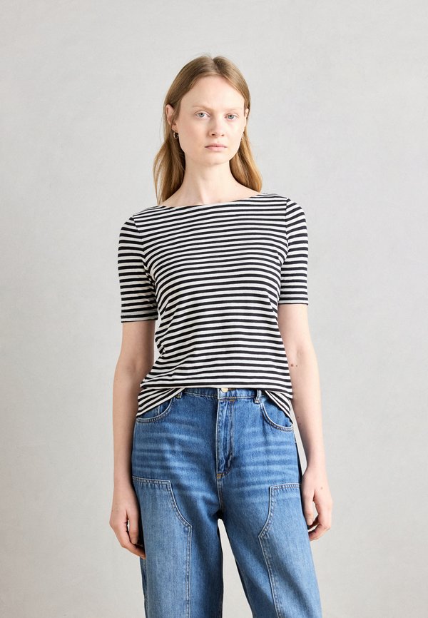 Marc O'Polo SHORT SLEEVE BOAT NECK STRIPED