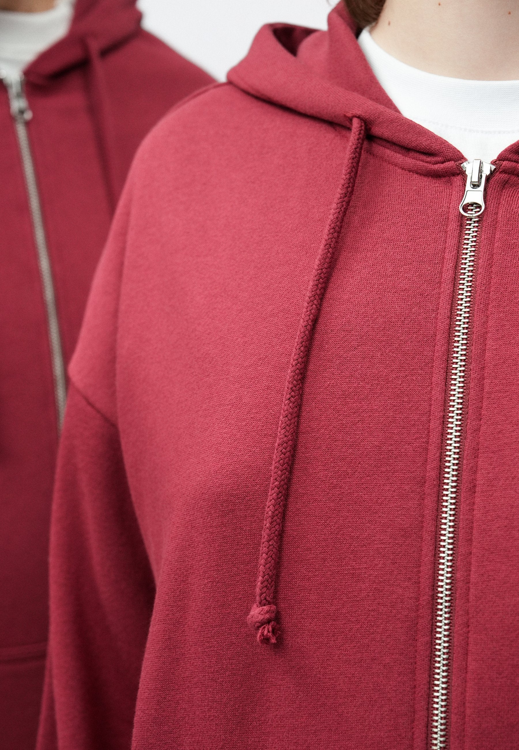 YOURTURN UNISEX RELAXED FIT ZIP-UP HOODIE
