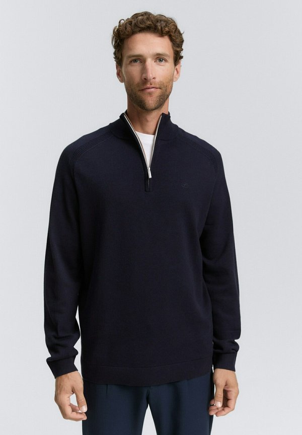 TOM TAILOR Jumper - knitted navy melange