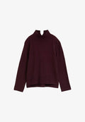 TOM TAILOR Jumper - dark red mélange