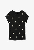 Vero Moda VMAVA SS TOP MULTI AOP NOOS - Print T-shirt - black/white