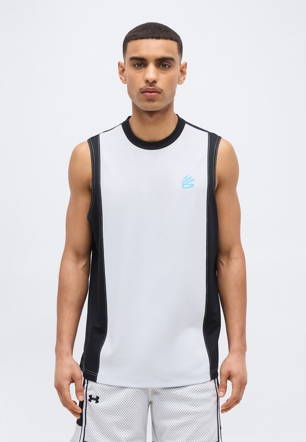 Under Armour CURRY TRAINING TANK - Top - distant gray/black/fresco blue