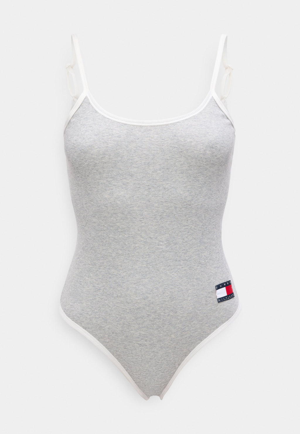 HERITAGE LOGO RIBBED SCOOP BACK BODYSUIT Media 1