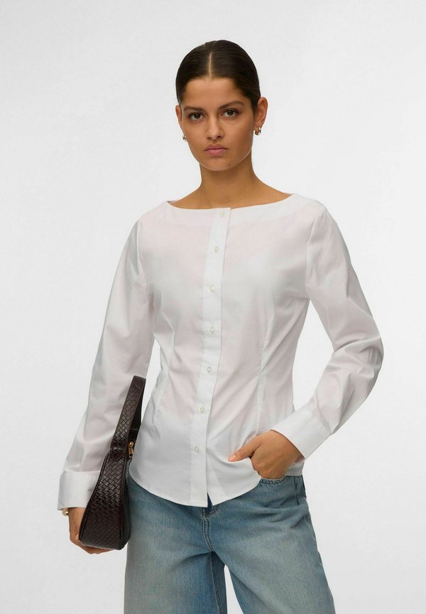 Vero Moda Poplin AWALVA - Blouse - bright white