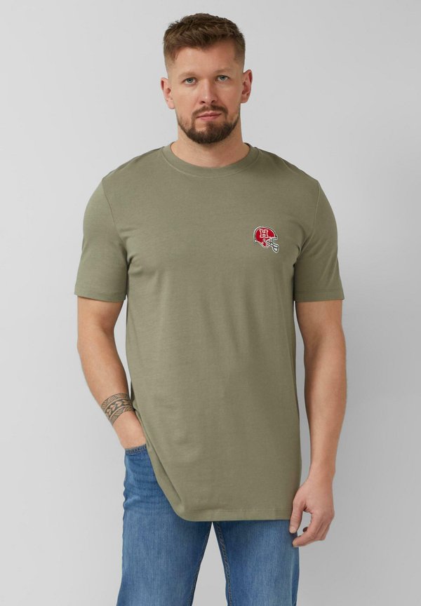 s.Oliver Print T-shirt - olivgrün