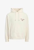 Jack & Jones HOODIE BACKPRINTET HOODIE - Hoodie - antique white