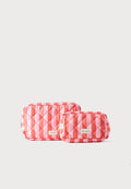 Vero Moda VMJOY SET - Wash bag - stripes red/poignant pink
