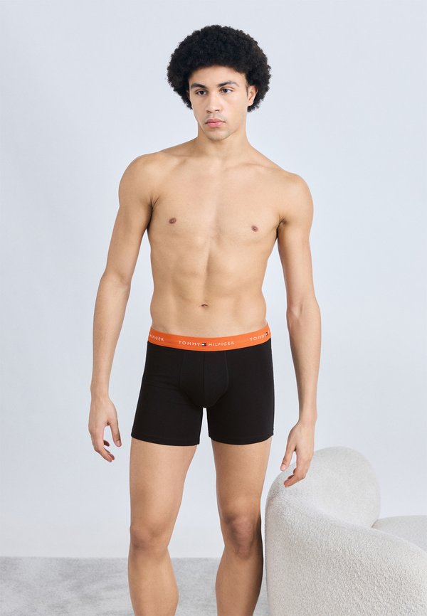 Tommy Hilfiger 3-PACK SIGNATURE LOGO WAISTBAND BOXER BRIEFS - Boxer briefs - blue/orange/black