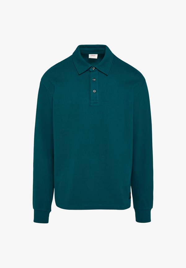 s.Oliver MIT LOGO-PATCH - Polo shirt - petrol