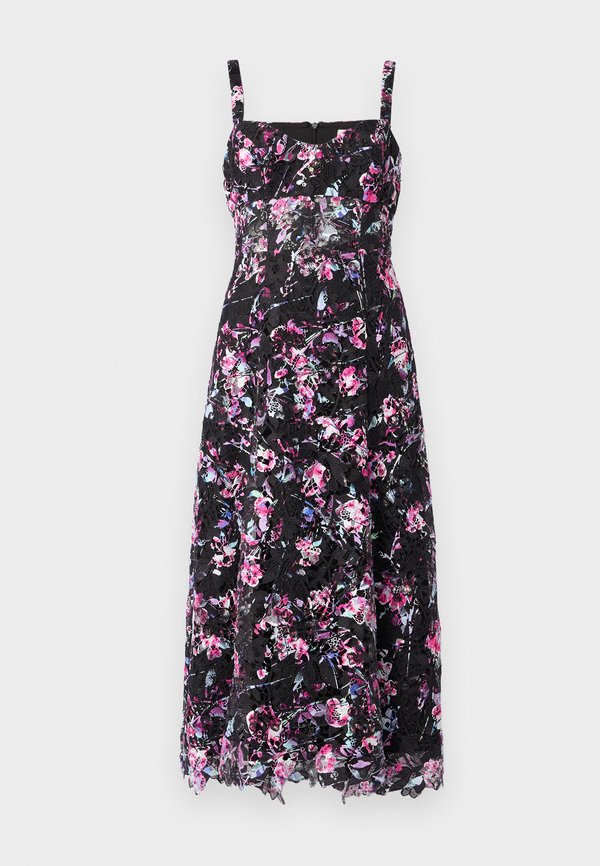 ML Monique Lhuillier MANON SLEEVELESS MIDI DRESS
