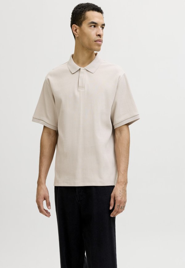 Jack & Jones JJEHARRISON STRUCTURE - Polo shirt - moonbeam