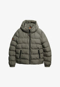 Superdry & Co HOODED SPORTS PUFFER  - Winter jacket - light khaki green