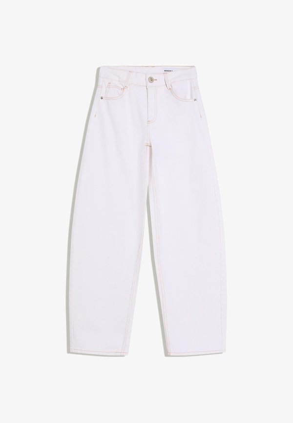 Bershka BARREL - Wide Leg - beige