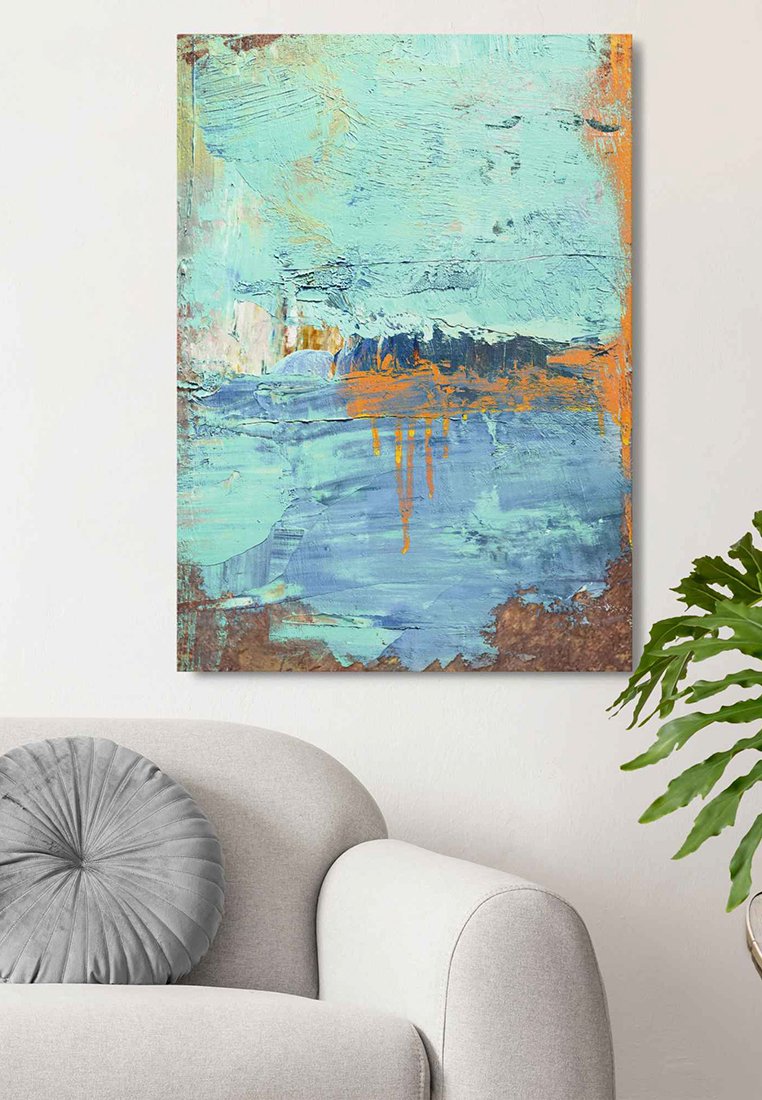 Orange Wallz ABSTRACT BLUE 1
