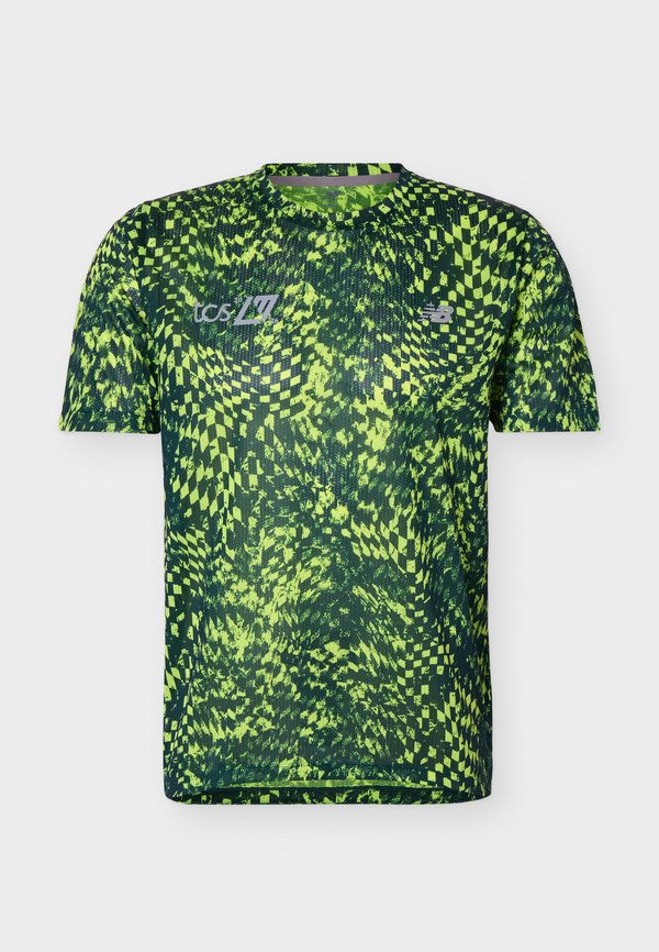 New Balance LONDON EDITION ATHLETICS PRINTED - Sports T-shirt - alkaline green