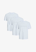Jack & Jones 3ER PACK STAR JJ - Print T-shirt - weiß
