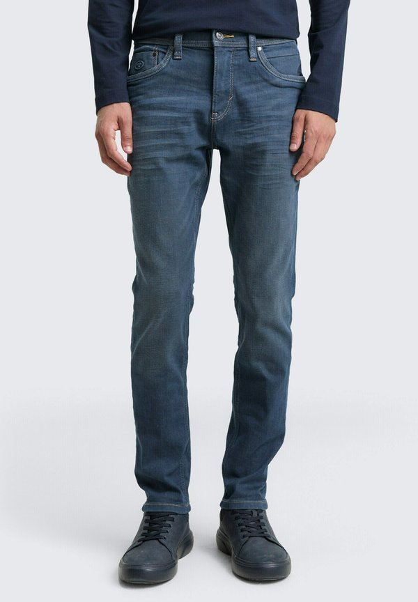 TOM TAILOR TTJOSH REGULAR SLIM FIT - Slim fit jeans - dark stone blue grey denim