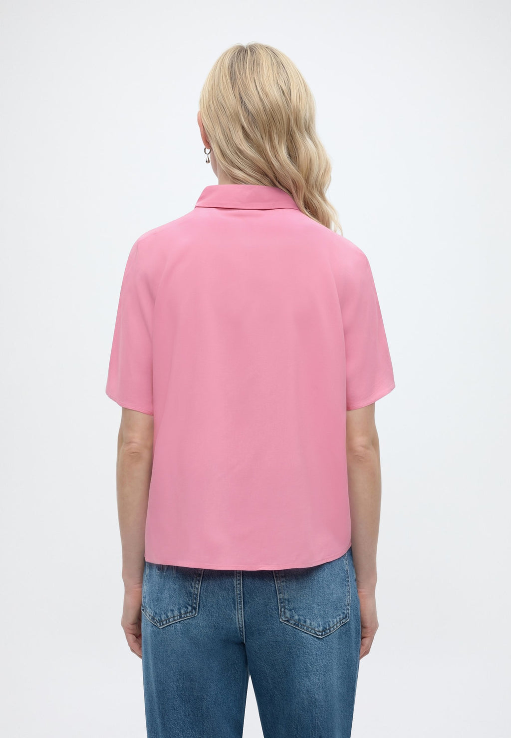 TOM TAILOR DENIM EASY SHORTSLEEVE VISCOSE BLOUSE