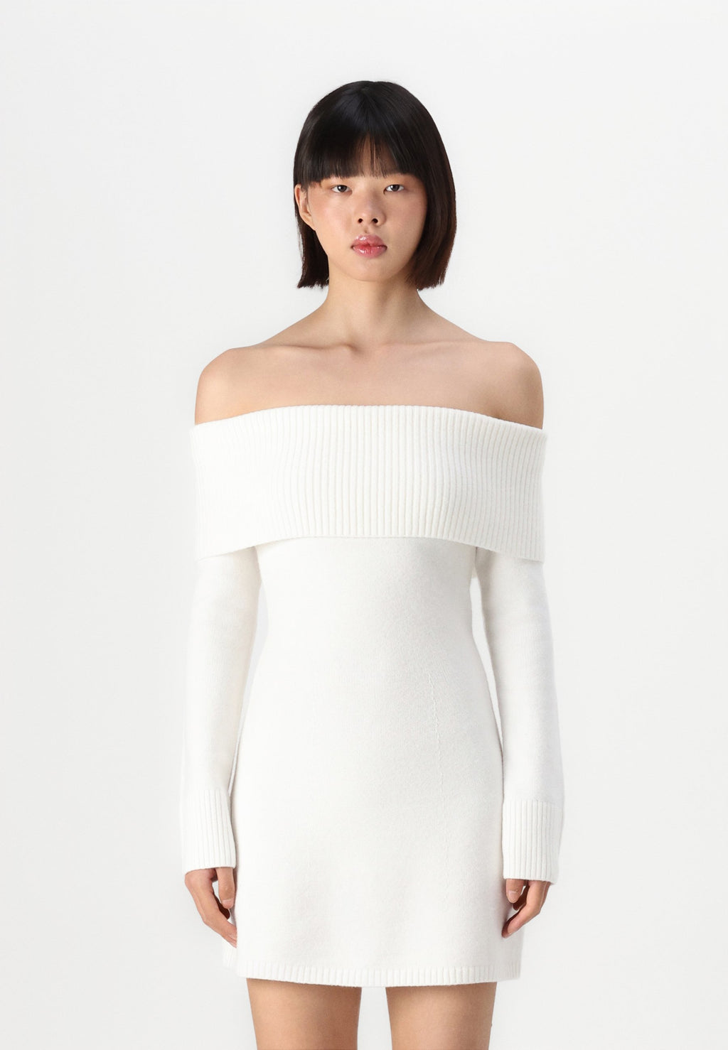 Hollister Co. Off-the-Shoulder Skater Sweater Dress