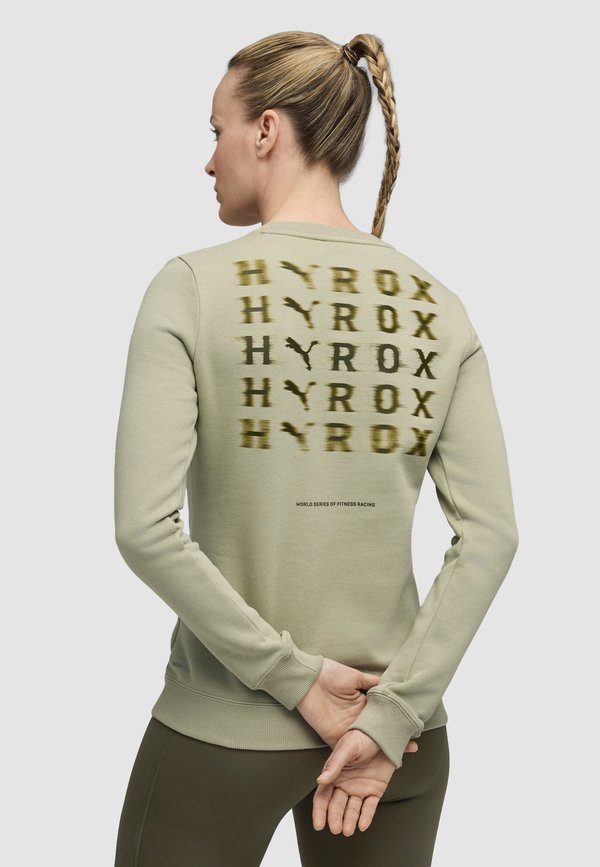 Puma X HYROX HEAVYWEIGHT RUNDHALS - Sweatshirt - lux army